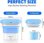 Portable Mini WASHING MACHINE (Foldable Washer and Spin Dryer)