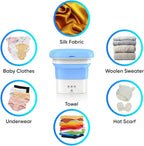 Portable Mini WASHING MACHINE (Foldable Washer and Spin Dryer)