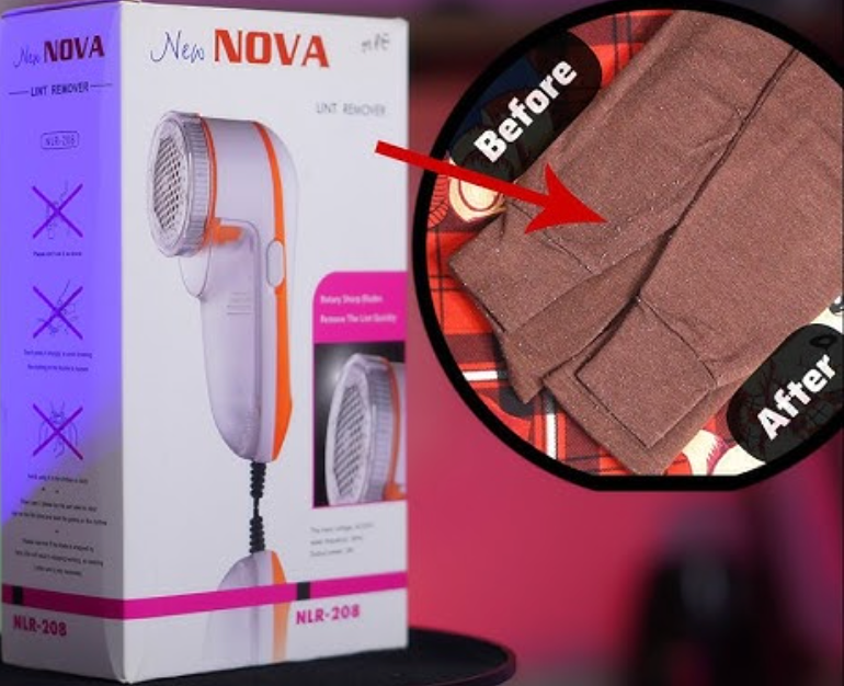 Nova Lint Remover Nlr-208 Electric Lint Remover For Clothes, Sweaters, Blankets, Jackets, Roya Remover