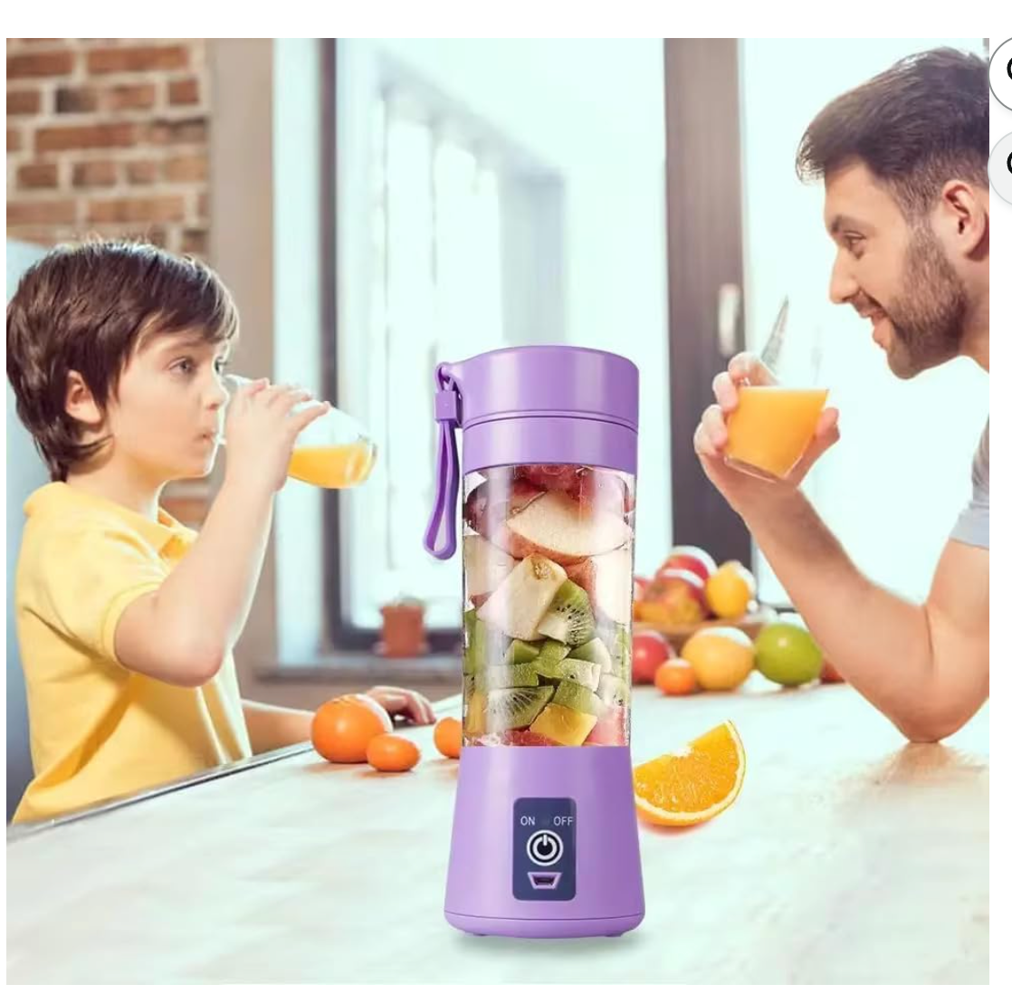 Portable Blender, USB Rechargeable Mini Juicer Blender (4)