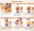 Portable Blender, USB Rechargeable Mini Juicer Blender (4)