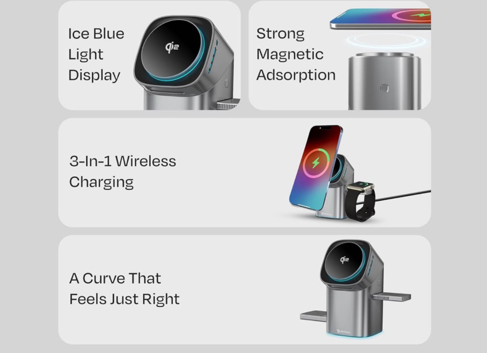 Rotating Magnetic Charging Station (WIRELES CHARGING)
