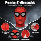 Spider-Man Mask  with Moving Eyes 3D, LED Moving Eyes Cosplay Mask,Jaw Motion Activated Blinking Eyelid Spider-Man
