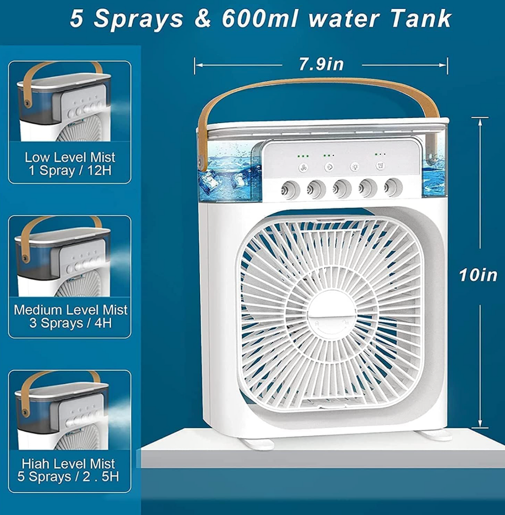 Portable Air cooler Table fan with humidifier