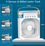Portable Air cooler Table fan with humidifier