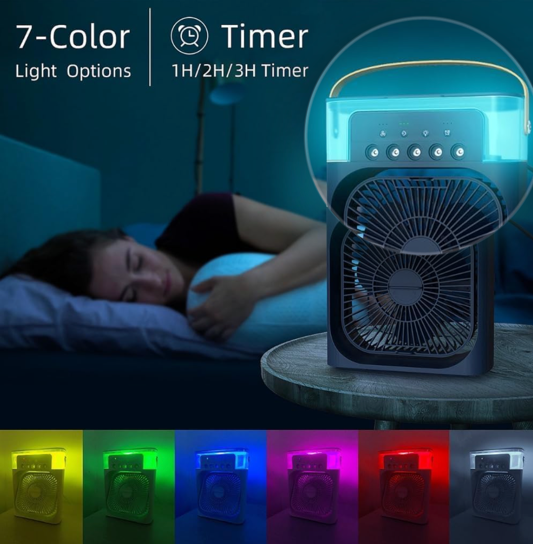Portable Air cooler Table fan with humidifier