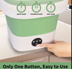 Portable Mini WASHING MACHINE (Foldable Washer and Spin Dryer)