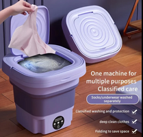 Portable Mini WASHING MACHINE (Foldable Washer and Spin Dryer)